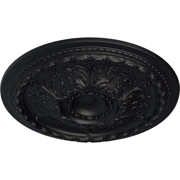 Stockport Ceiling Medallion (Fits Canopies Up To 6 1/4), Hand-Painted Steel Gray, 28OD X 2 3/4P